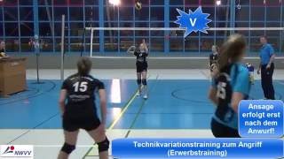 Technikvariationstraining zum Angriff [upl. by Atikcir]