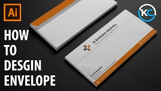 How to make Envelope design in Adobe illustrator [upl. by Laurinda431]