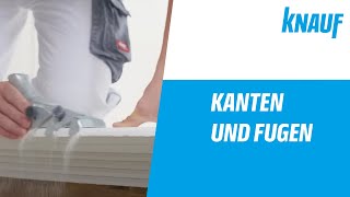 Knauf Spachtel  Kantentypen und Fugendeckstreifen [upl. by O'Reilly]