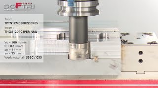 DoForceTri  Costeffective shoulder milling cutter for high productivity [upl. by Hirschfeld]