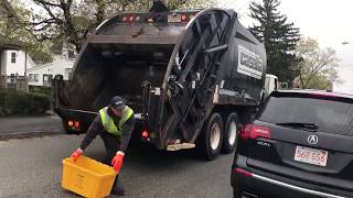 Casella Waste Services 3754  Mack LE McNeilus Rear Loader Pt 1 [upl. by Ymiaj]