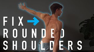 24 Minute Rounded Shoulders FIX Routine FOLLOW ALONG [upl. by Shifrah]