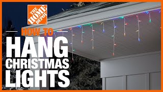 How to Hang Christmas Lights  The Home Depot [upl. by Naujek]