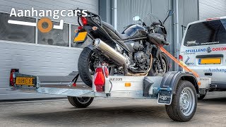 Humbaur HKT zakbare aanhangwagen  motortrailer [upl. by Lorrac]