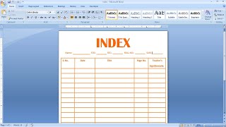 How to create index in ms word [upl. by Dafna150]