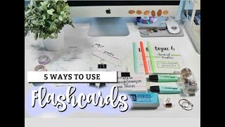 5 WAYS TO USE FLASHCARDS  studycollab alicia [upl. by Engedi]