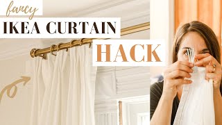 IKEA Curtain Hack  From CHEAP to TAILORED [upl. by Brathwaite95]