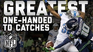 Greatest OneHanded Touchdown Catches of All Time  TDTuesday  NFL Highlights [upl. by Rimhsak214]