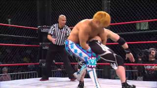 Lockdown 2014 Great Muta Sanada and Yasu vs Bad Influence and Chris Sabin [upl. by Emmalynn]