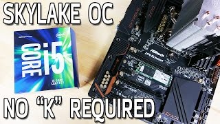 Skylake NonK CPU Overclocking with an i56500 [upl. by Astrid]