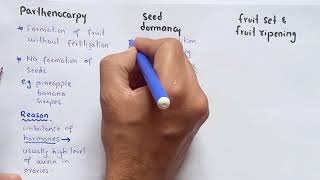 Detail Lecture On Parthenocarpy Seed Dormancy Fruit Set Fruit Ripening And Climacteric [upl. by Ahcsropal]