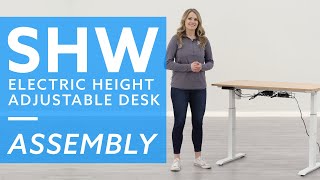 How To SHW Electric Height Adjustable Desk Assembly [upl. by Incrocci]