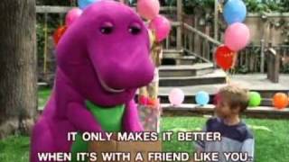 Barney  Being Together With Friends Song [upl. by Eladnek]