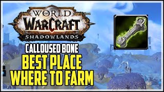 Calloused Bone Best Place to Farm WoW Shadowlands Ascended Crafting [upl. by Enelehs]