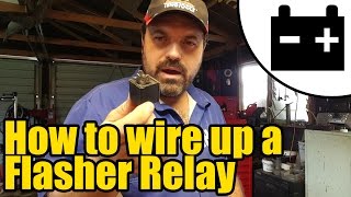 How to wire up a Flasher relay 1927 [upl. by Sidnee]