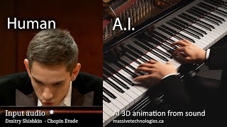 AI Creates 3D Piano Animation from Sound Concert Creator AI [upl. by Nylhsoj123]