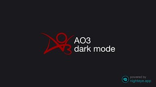 How to enable Archive of Our Own dark mode [upl. by Howey647]