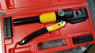 Harbor Freight Hydraulic Wire Crimper Review [upl. by Ha]