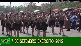 7 de Setembro 2015 Exército Brasileiro Part Emocionante das Mulheres Dobrado Batista de Melo [upl. by Inaj]