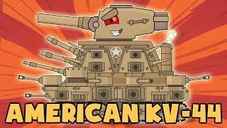 Creation of the American KV44 Patriot  Cartoons about tanks [upl. by Mills]