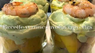 Recette Verrines Avocat 🥑 Crevettes 🍤Mangue [upl. by Laureen26]