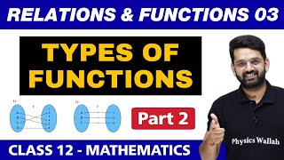 Relations and Functions 03  Types of Functions Part 2  Class 12 NCERT [upl. by Alenoel]