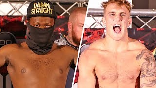 Deji vs Jake Paul KEPT APART  OFFICIAL WEIGH IN  Boxing [upl. by Leyes]