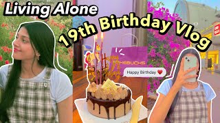 Living Alone 19th Birthday  College Vlog B’day Study Gifts  Pragati shreya [upl. by Virginie]