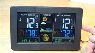 The Smart Digital Wireless Color LCD Barometric Weather Station [upl. by Duarte673]