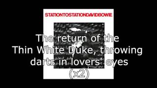 Station to Station  David Bowie  Lyrics [upl. by Varin]