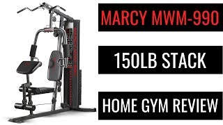 MARCY MWM 990 150lb Review  Home Gym Workout Equipment [upl. by Niple394]