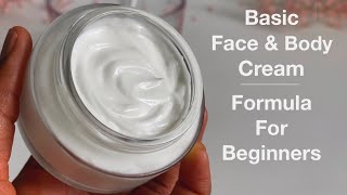 How To Formulate Simple Day amp Night Moisturising Cream  Formula For Beginners Face amp Body Cream [upl. by Anair]