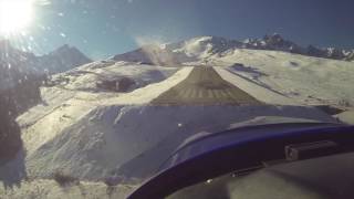 Winter Landing and Takeoff from Courchevel LFLJ [upl. by Chilt]