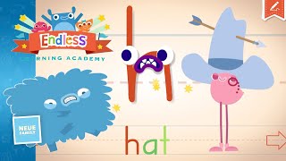 Tracing Alphabets gets fun with Endless learning Academy [upl. by Acsecnarf]