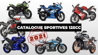 CATALOGUE 2021 des SPORTIVES 125cc 4 temps neuves [upl. by Natal767]