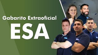 CONCURSO ESA 2022  Gabarito Extraoficial  AlfaCon [upl. by Yelrac]