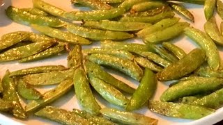 Air Fryer Roasted Sugar Snap Peas Recipe [upl. by Porty]