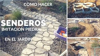 Como hacer caminos en el jardin Bricolaje facil [upl. by Germin]