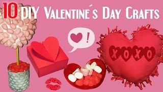 10 DIY Valentine´s Day Crafts HOW TO 2017 [upl. by Timms204]