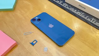 iPhone 13  How to Install a SIM Card [upl. by Hinze868]