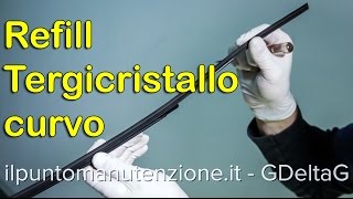 Sostituzione gommino tergicristallo curvo [upl. by Yazbak544]