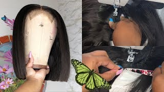 How to make your own blunt bob wig  ERICKAJPRODUCTSCOM [upl. by Bender502]