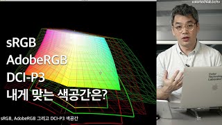 sRGB AdobeRGB DCIP3 색공간을 알아보자 [upl. by Nnylyaj249]