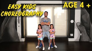 Easy Kids Choreography  Hip Hop Dance Tutorial AGES 4  MihranTV [upl. by Daisi]