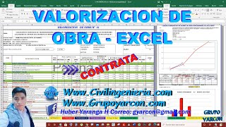 VALORIZACIÓN DE OBRA – PLANTILLA EXCEL  PRACTICO [upl. by Yvehc501]