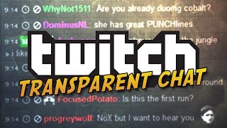 TwitchTV Transparent Chat Overlay in OBS  Tutorial [upl. by Baun]