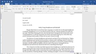 Microsoft Word 2016  Line and Paragraph Spacing [upl. by Ynehpets971]