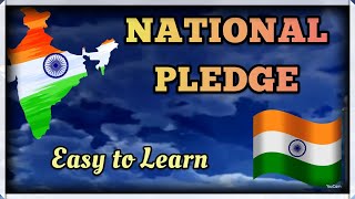 National pledge  Indian National pledge english  Subtitle  Easy to learn [upl. by Bibbie]