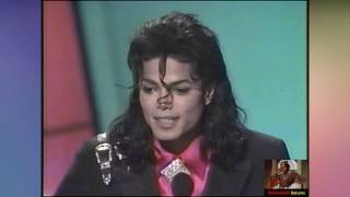 89 Michael Jackson Receives Award from Elizabeth Taylor KOP Title and Eddie Murphy HD1080i [upl. by Meras]