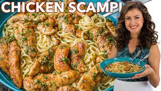 Easy CHICKEN SCAMPI Recipe [upl. by Ybsorc]